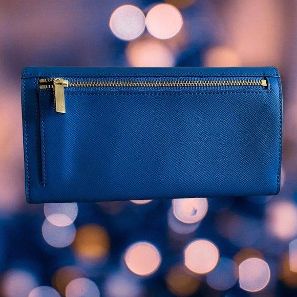 TORY BURCH PEBBLED LEATHER TRI-FOLD ROBINSON CONTINENT WALLET Mothers Day gift - Picture 3 of 6